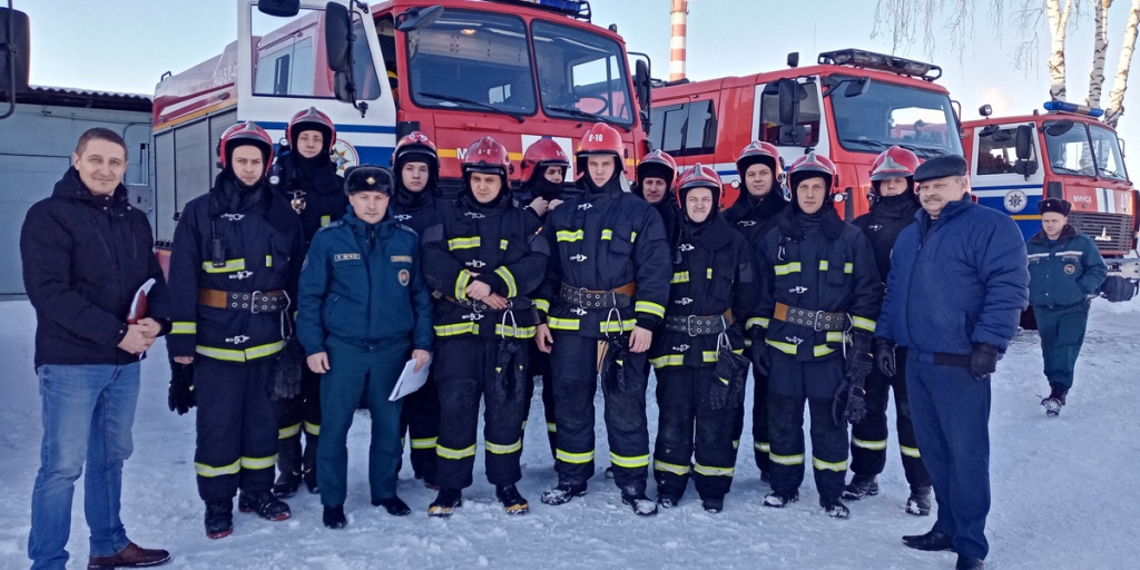 Joint training with the units of the Ministry for Emergency Situations