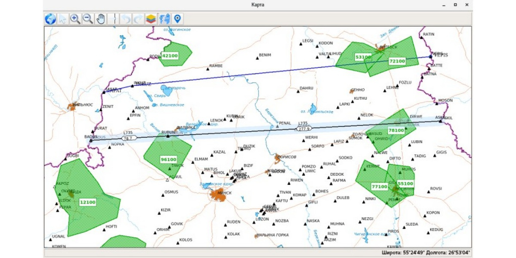 Automated planning system of air space management (ASM APS)