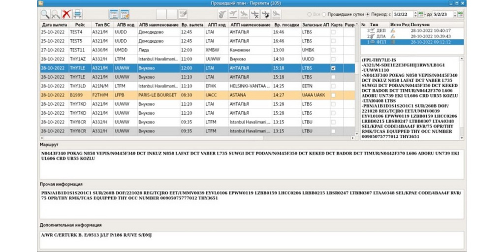 Automated planning system of air space management (ASM APS)